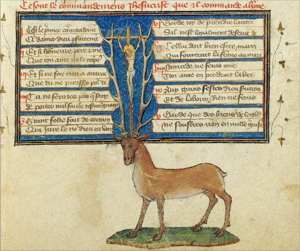 Henri de Ferrières, Livre du roi Modus et de la reine Ratio Paris, 1er quart du XVe siècle Paris, BNF, département des Manuscrits, Français 12399 , fol. 44v