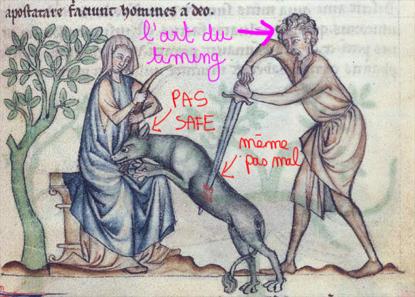 Physiologus Cambrai, vers 1270-1275 Douai, Bibliothèque municipale, ms. 711, fol. 4.jpg