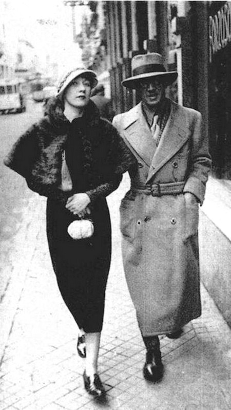 Foujita et Kiki a Montparnasse, Paris, 1926, photo Iwata Nakayama 1895-1949.