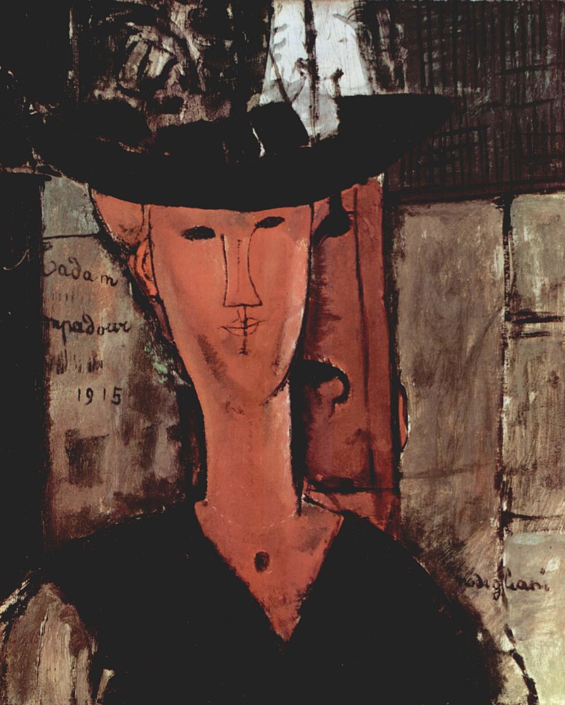 Dame au chapeau, Madame Pompadour, 1915