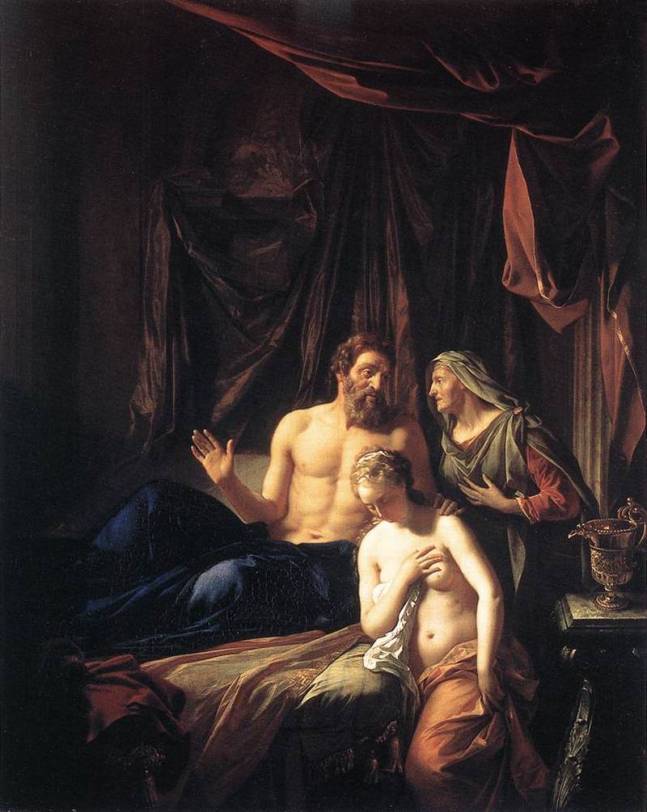Sarah présente Agar à Abraham - Adriaen van der Werff
