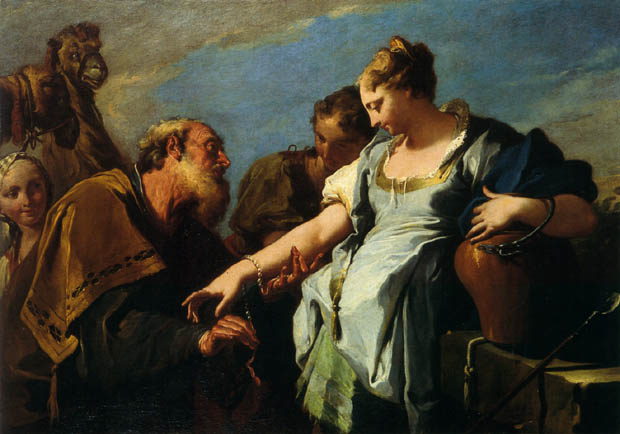 Pittoni, Giambattista - Eliezer and Rebecca, XVIIIe siècle, Musée des Beaux-Arts de Bordeaux.jpg