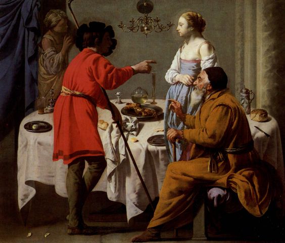 Hendrick ter Brugghen, Jacob faisant des reproches à Laban, 1627. London, National Gallery